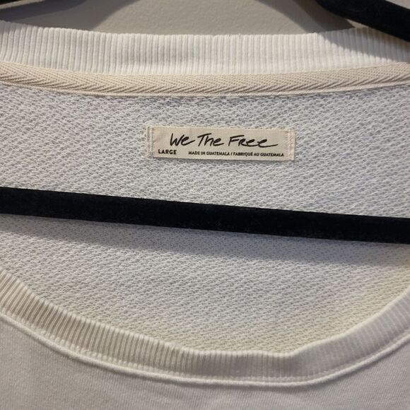 Free People Camden Sweatshirt Off White Large - Picture 4 of 8